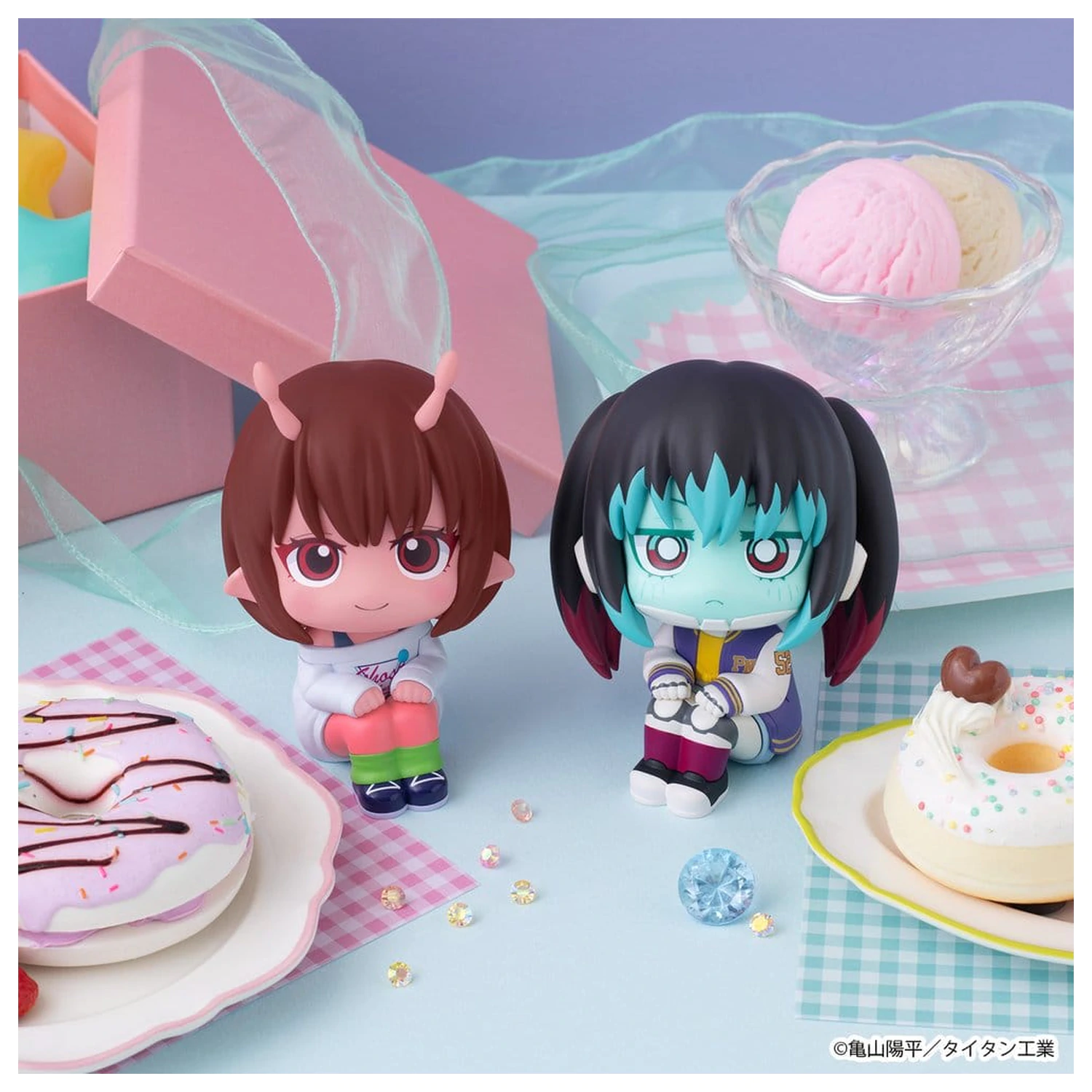Milky Subway The Galactic Limited Express Look Up PVC Figures 2-Pack Chiharu & Makina 11 cm (with gift) product photo