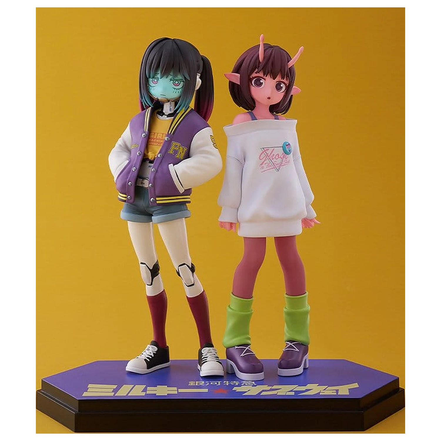 Milky Subway The Galactic Limited Express Pop Up Parade PVC Figure Chiharu & Makina 15 cm product photo