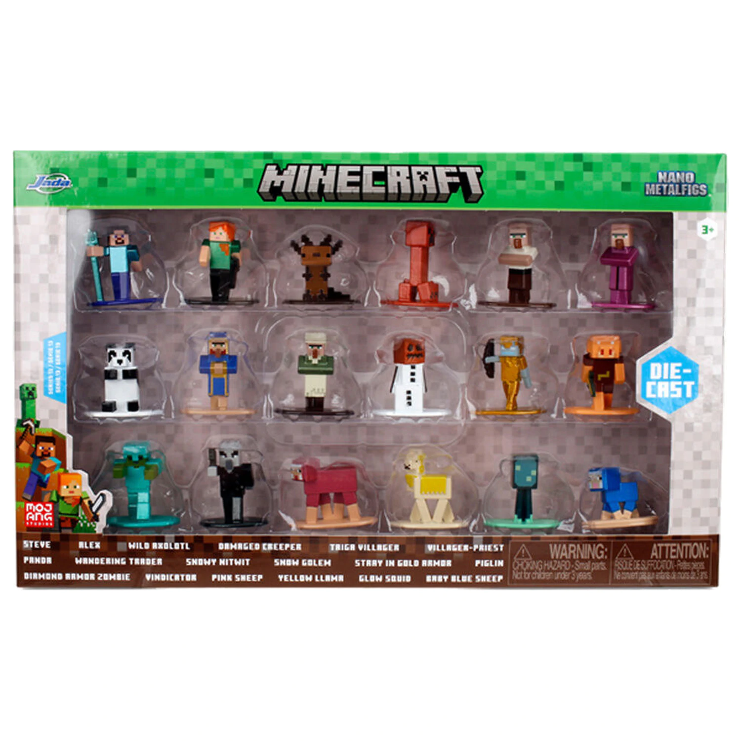Minecraft pack 18 figures 4cm product photo