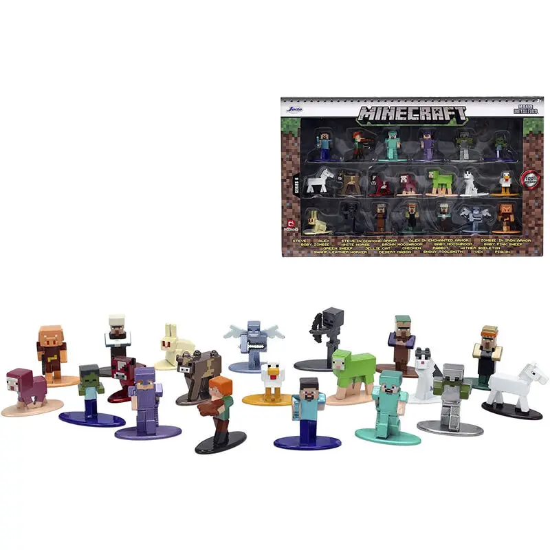 Minecraft 20 figures set 4cm product photo