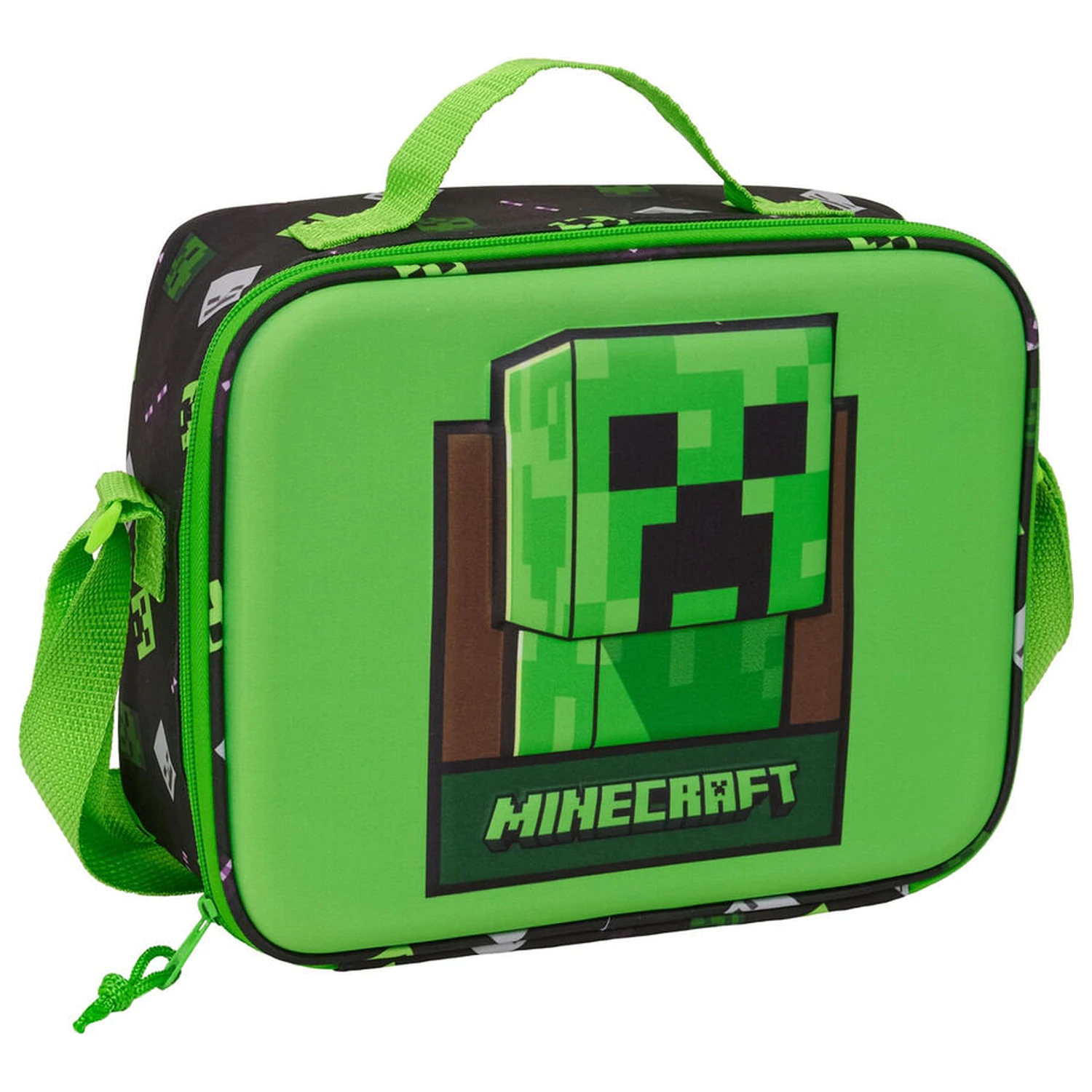 Minecraft 3D thermal lunch bag product photo