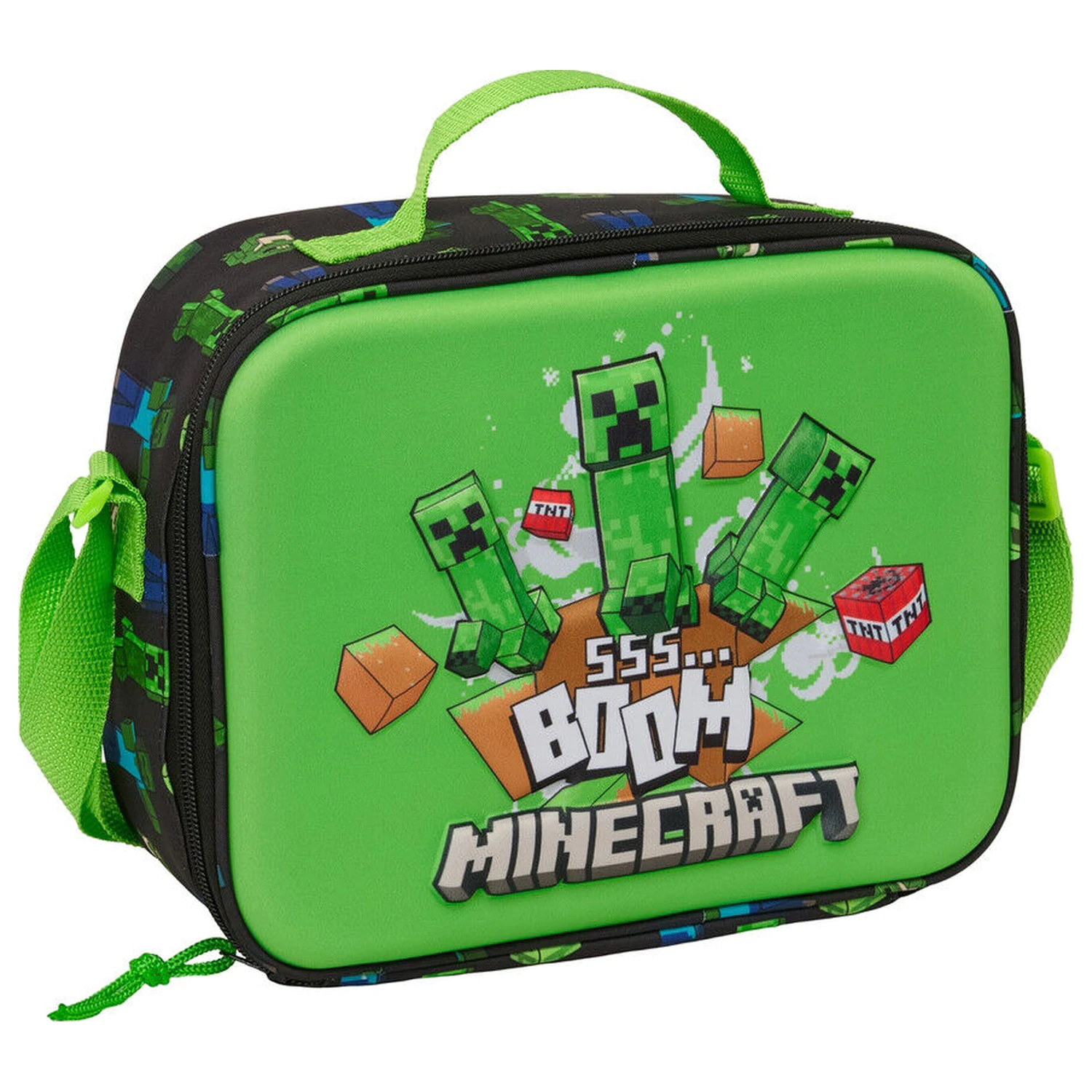 Minecraft 3D thermal lunch bag product photo