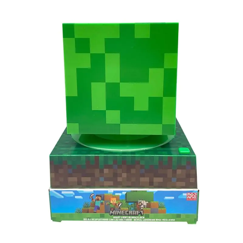 Minecraft 3D lamp with alarm clock product photo