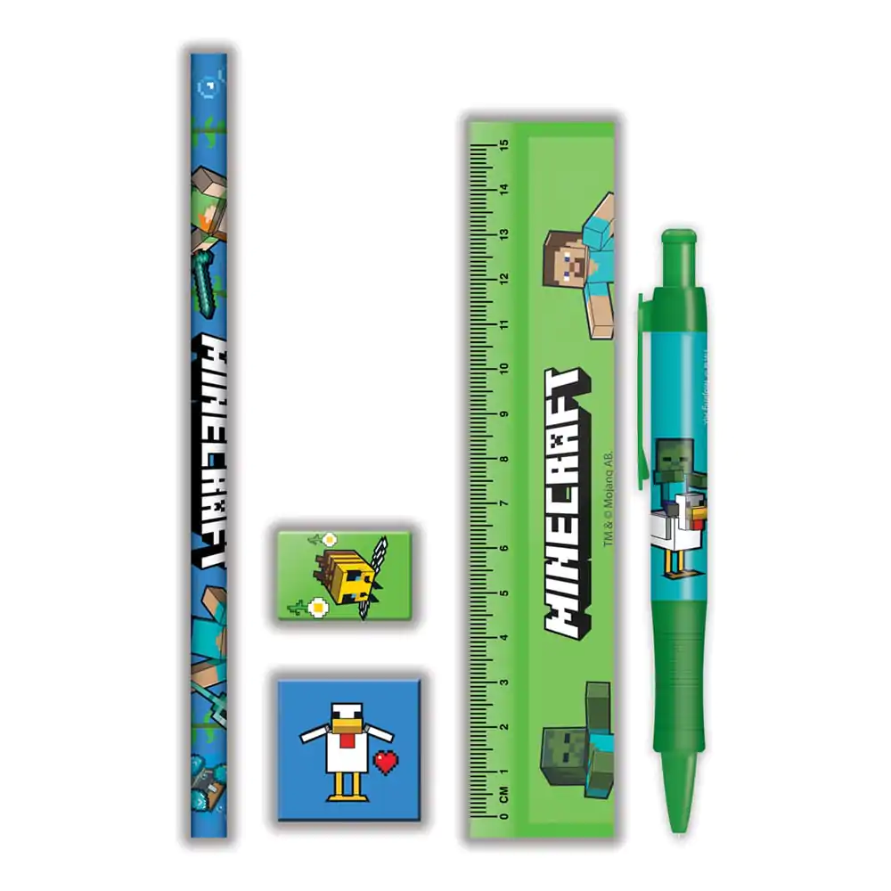 Minecraft 5-Piece Stationery Set product photo