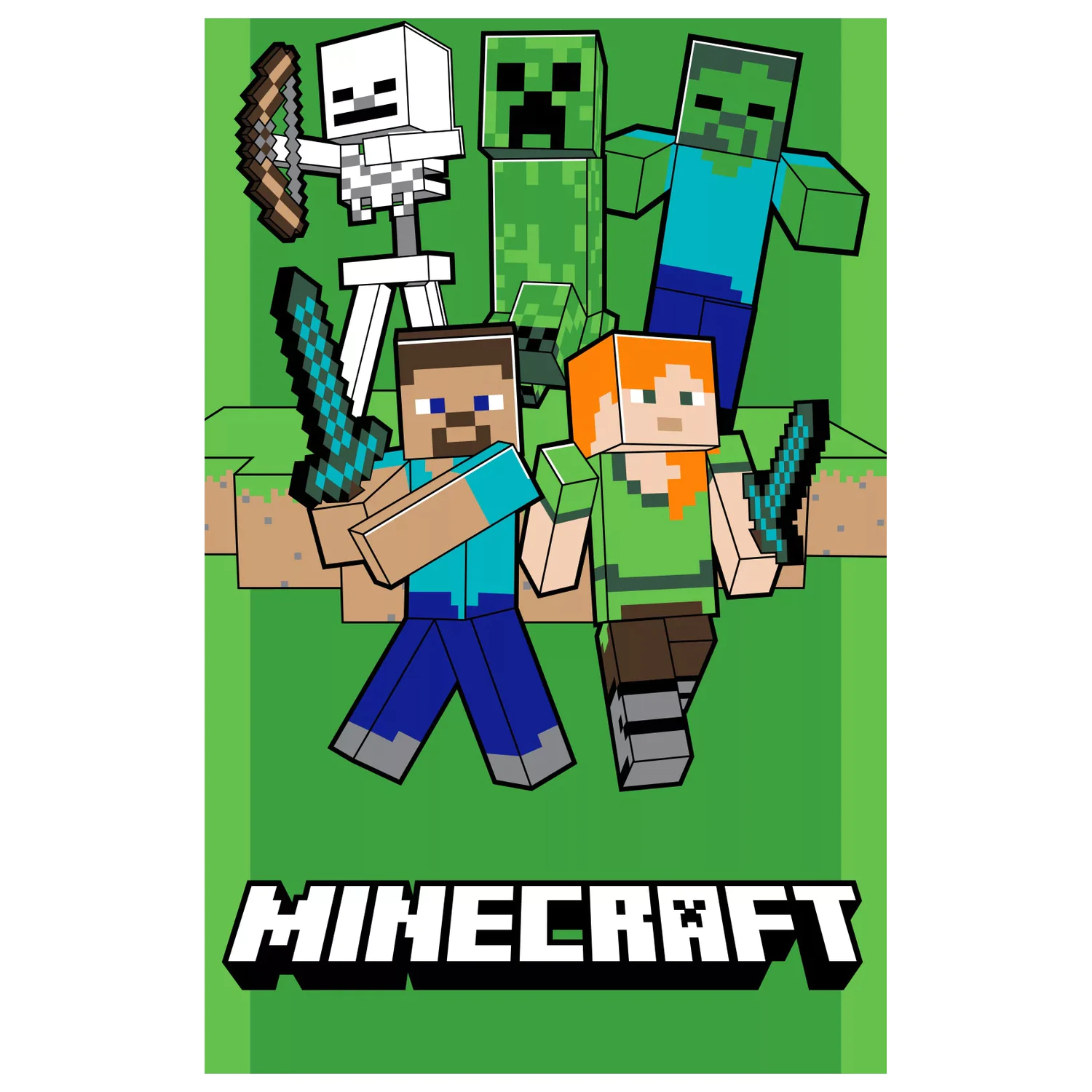 Minecraft Attack towel 70x140cm product photo