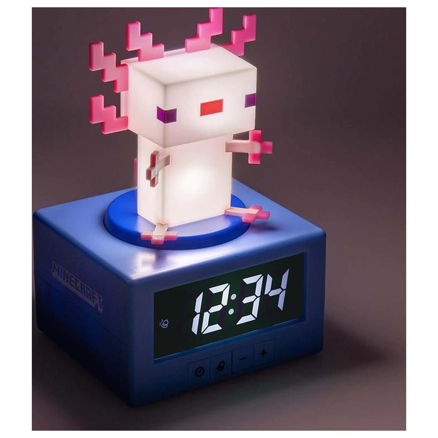 Minecraft Axolotl Icon Lamp Alarm Clock 12cm product photo