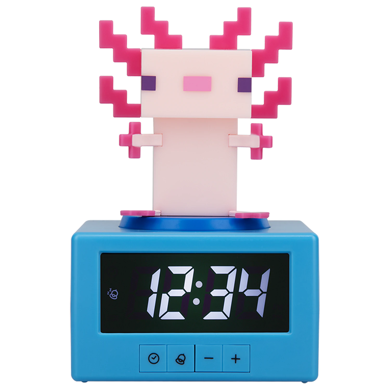 Minecraft Axolotl Icon Lamp Alarm Clock 12cm product photo