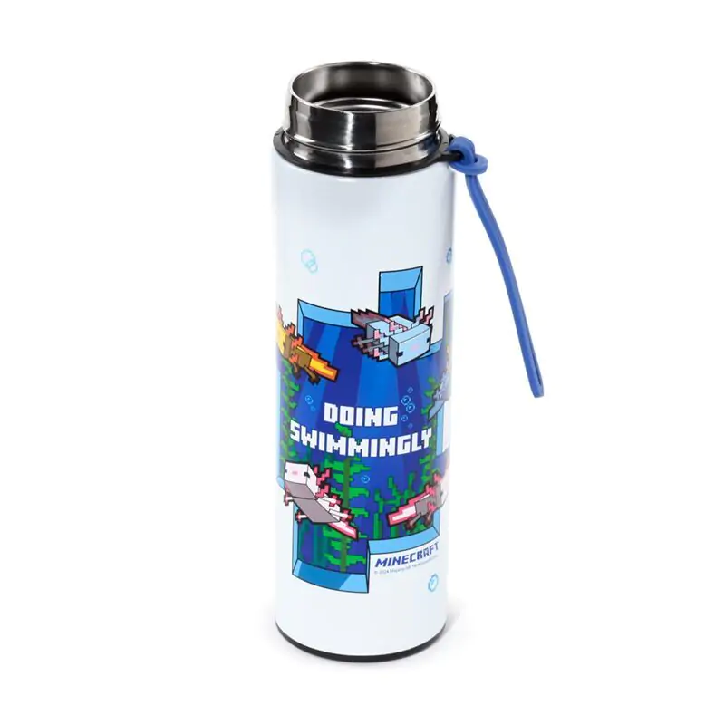 Minecraft Axolotl thermos stainless steel bottle thermometer 450ml product photo