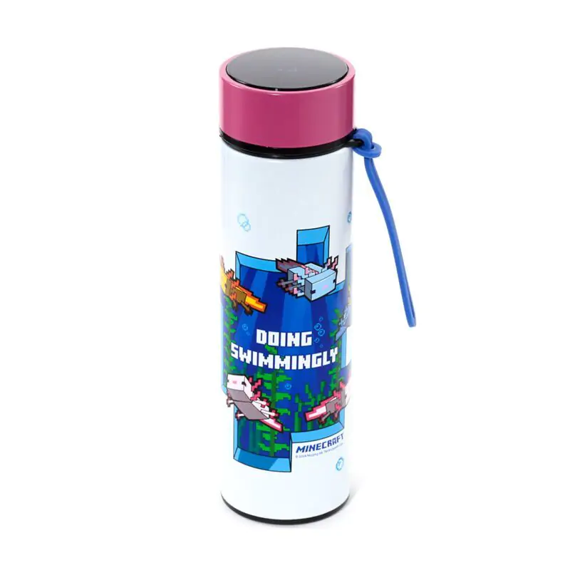 Minecraft Axolotl thermos stainless steel bottle thermometer 450ml product photo