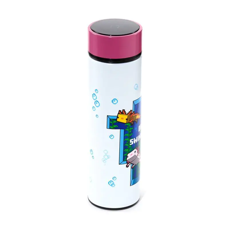 Minecraft Axolotl thermos stainless steel bottle thermometer 450ml product photo