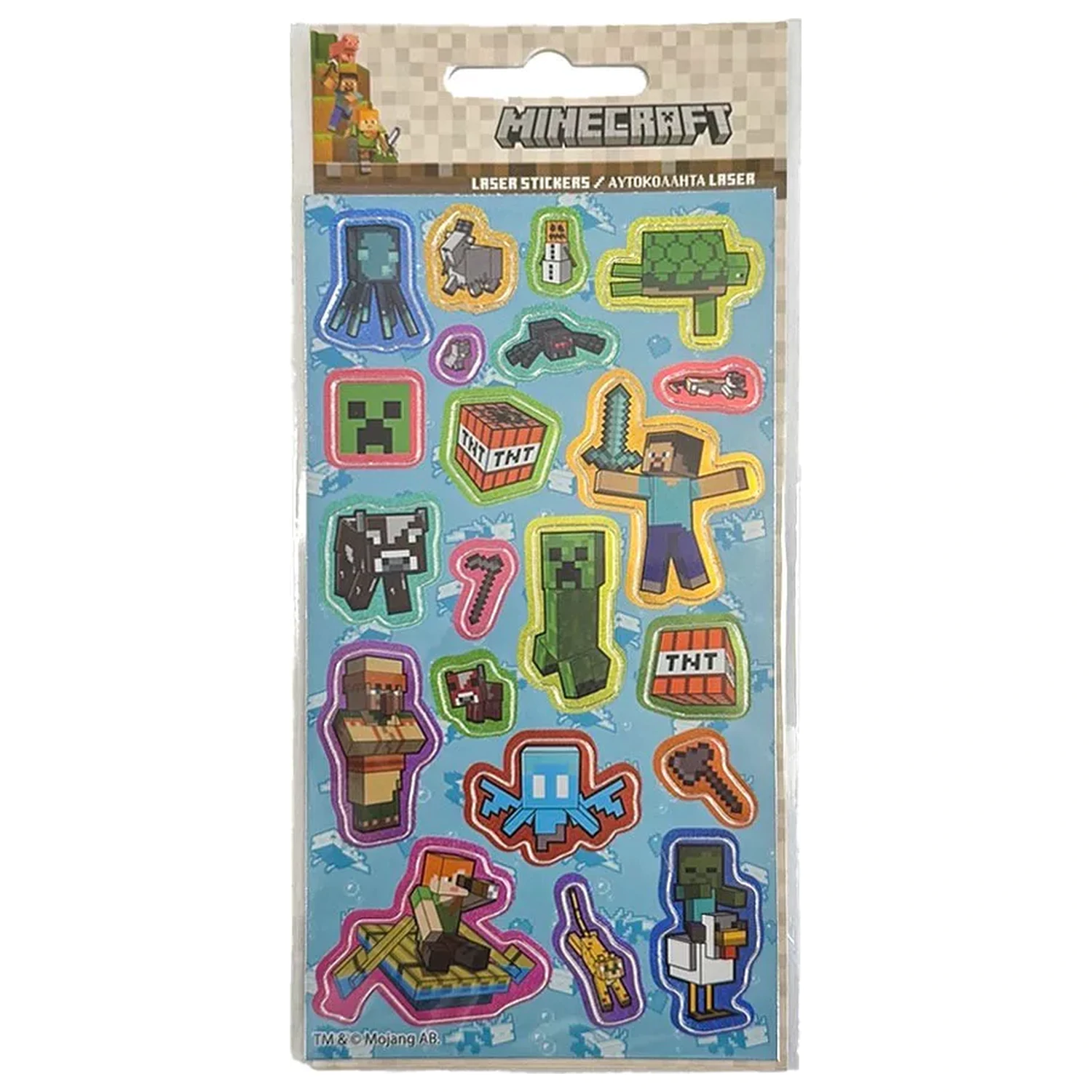 Minecraft Blocks Holographic Sticker Set product photo