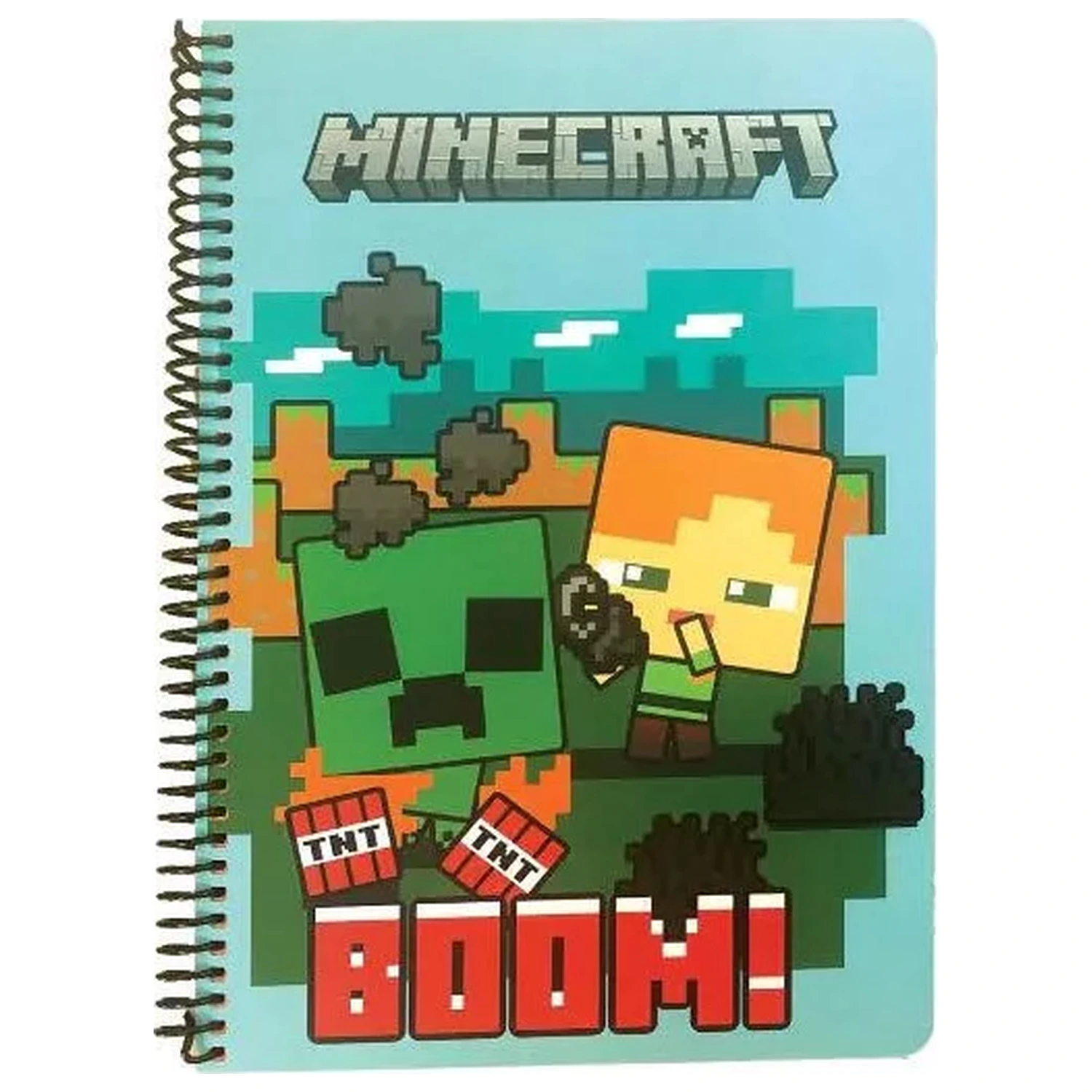 Minecraft Boom B/5 Ruled Spiral Notebook, 70 Sheets product photo