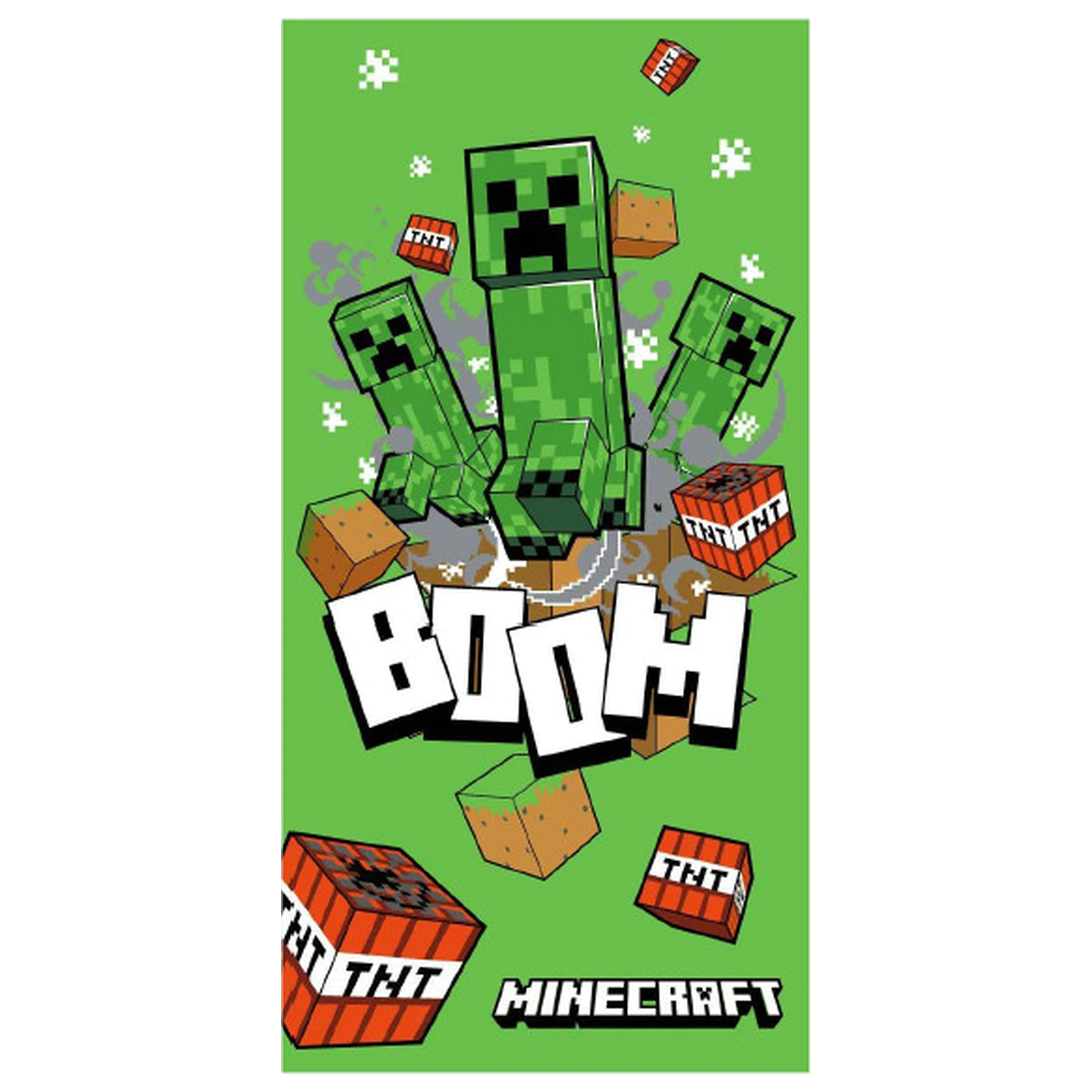Minecraft Boom Green towel product photo