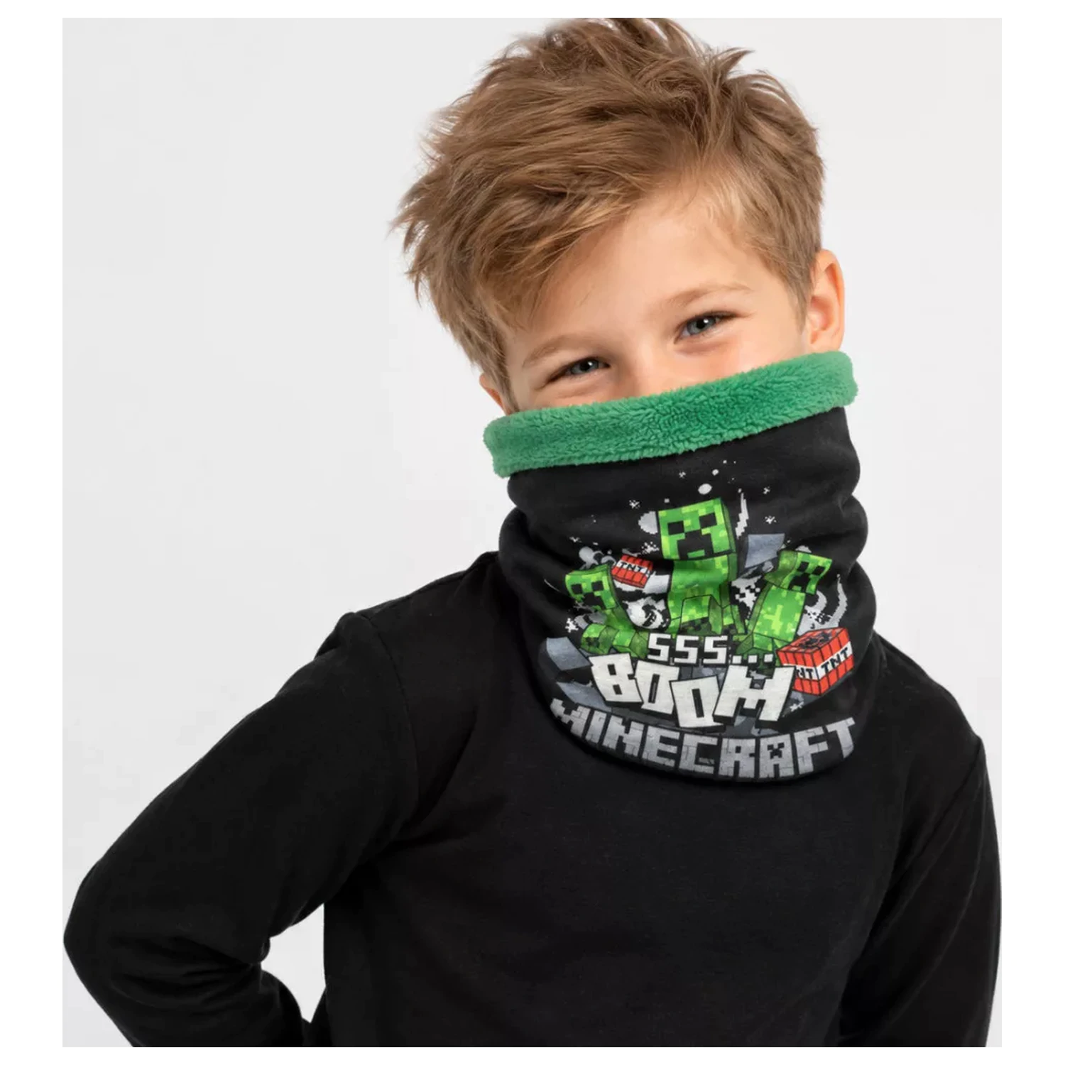Minecraft Boom Sherpa Kids' Scarf, Snood product photo