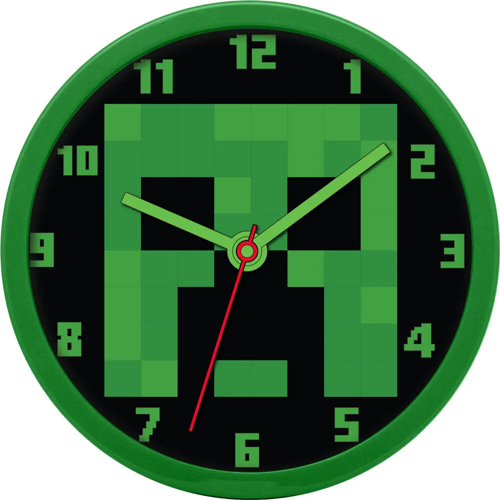 Minecraft wall clock product photo