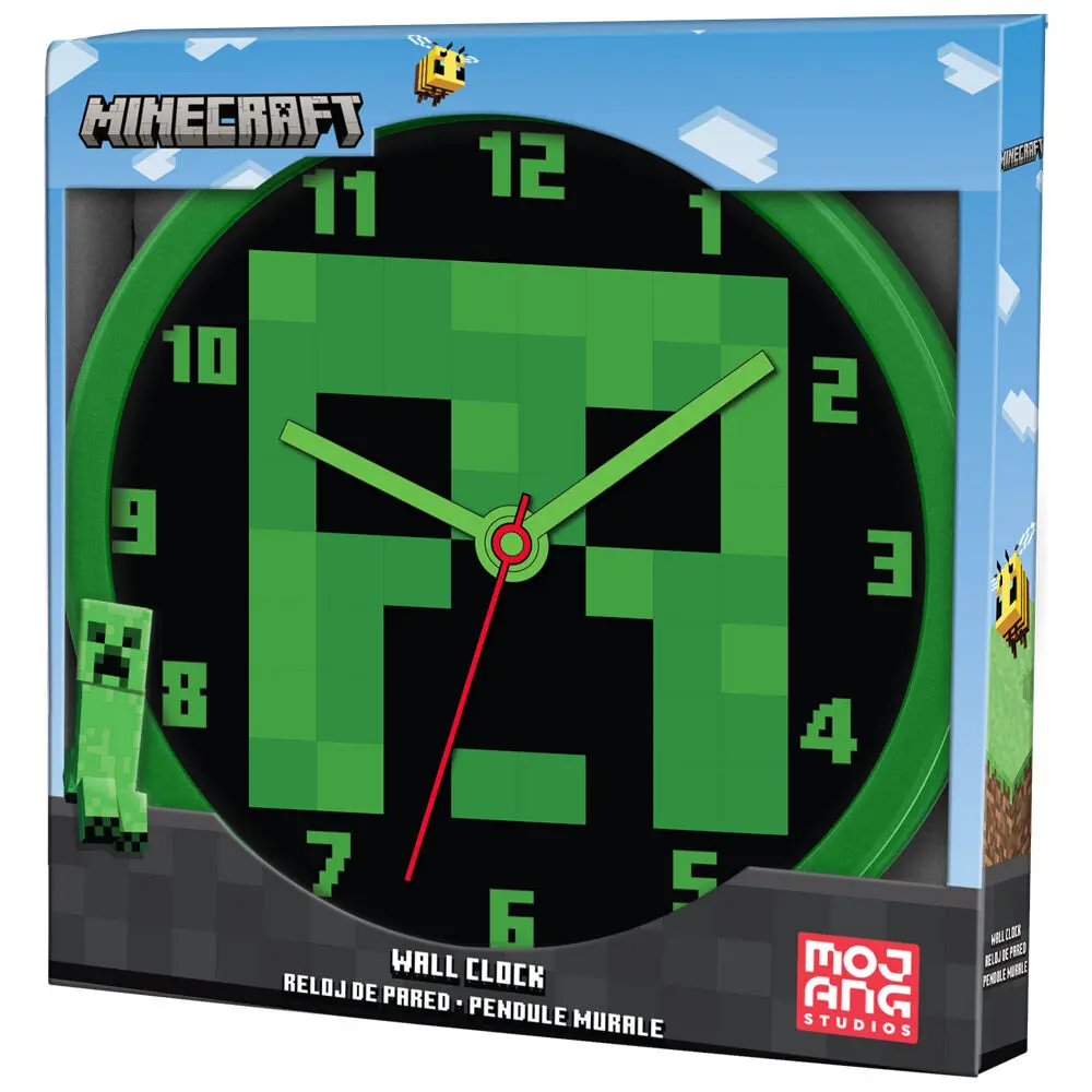 Minecraft wall clock product photo