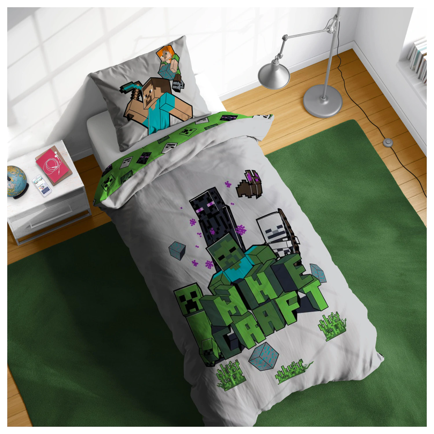 Minecraft Build and Explore Duvet Cover product photo