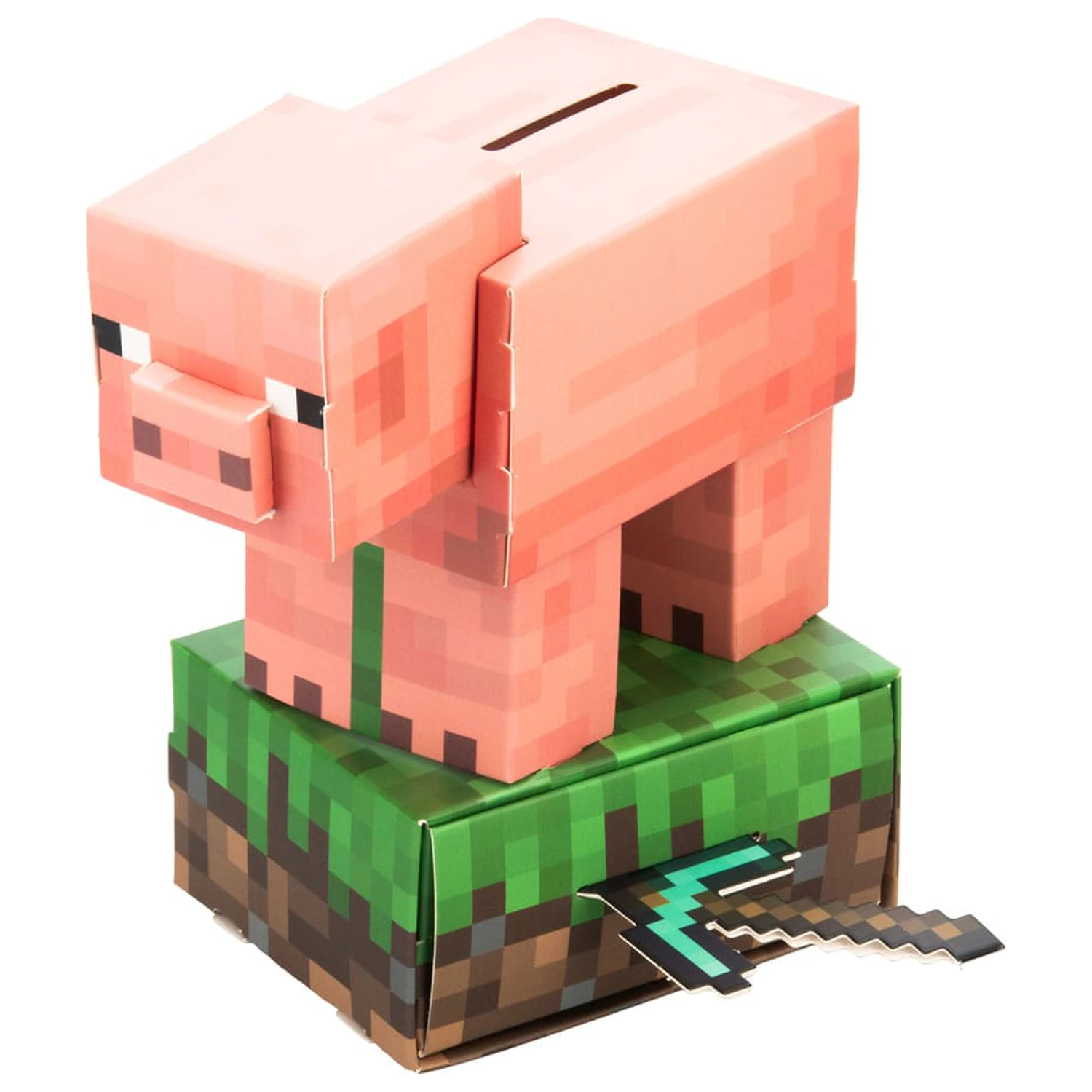 Minecraft Build Your Own Money Bank Treasure Schwein  product photo