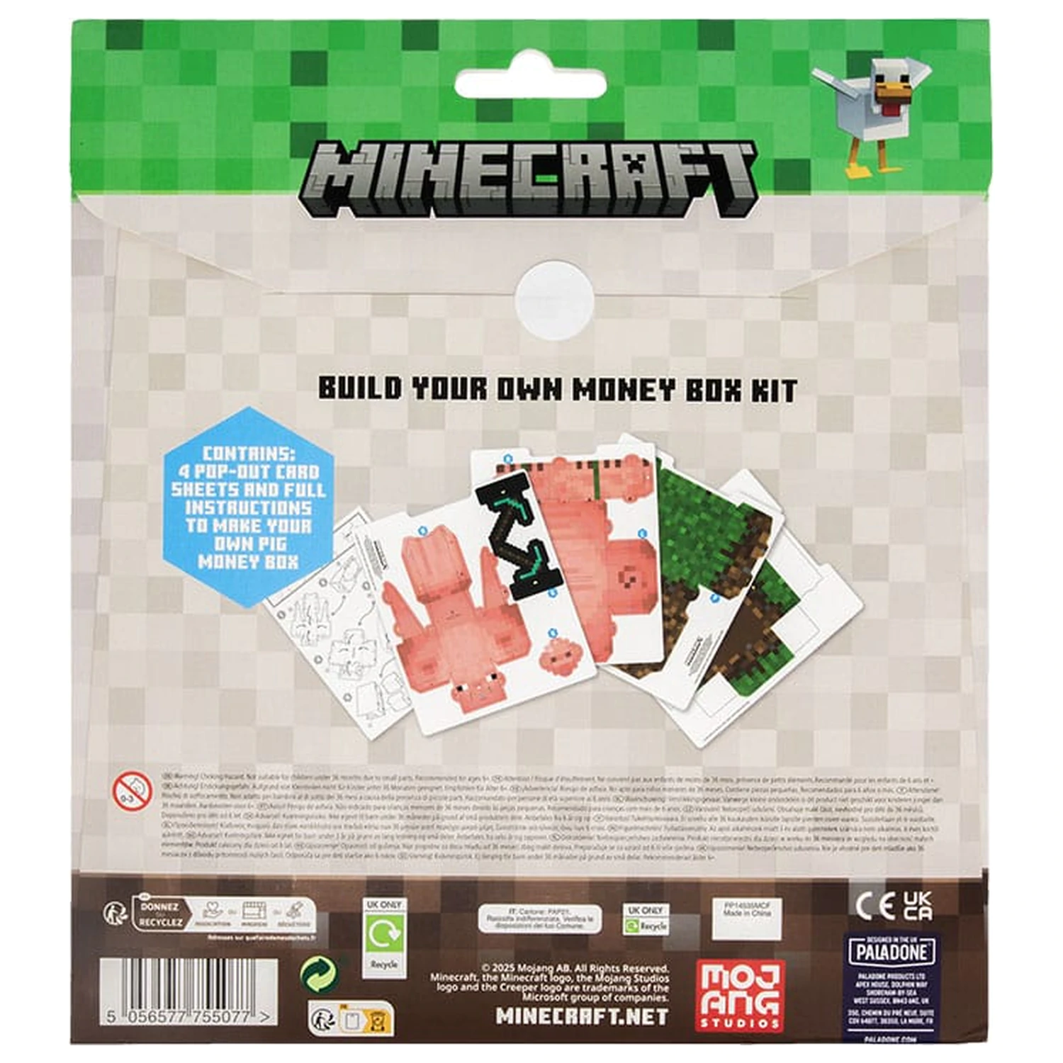 Minecraft Build Your Own Money Bank Treasure Schwein  product photo
