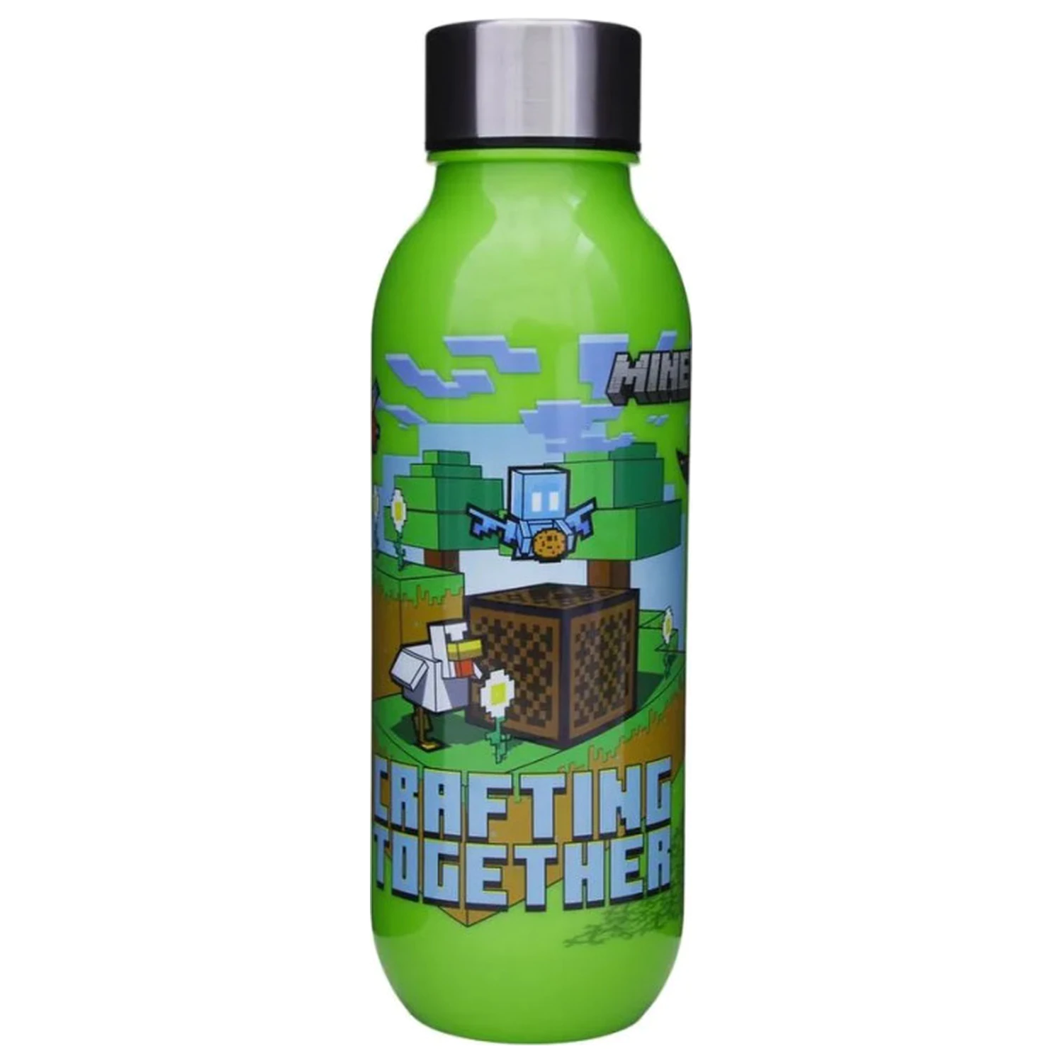 Minecraft Crafting plastic water bottle with screw cap 640 ml product photo