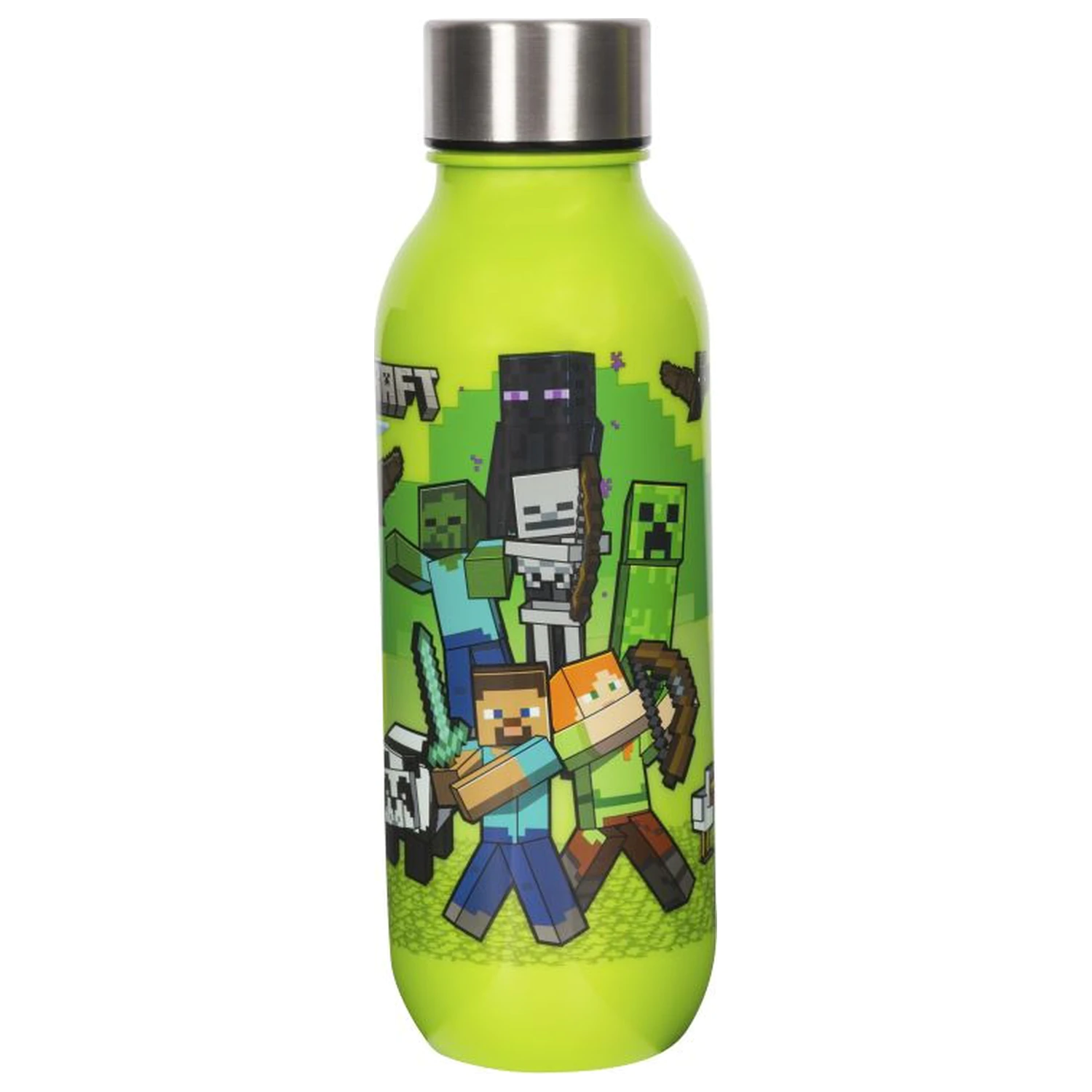 Minecraft Crafting plastic water bottle with screw cap 640 ml product photo