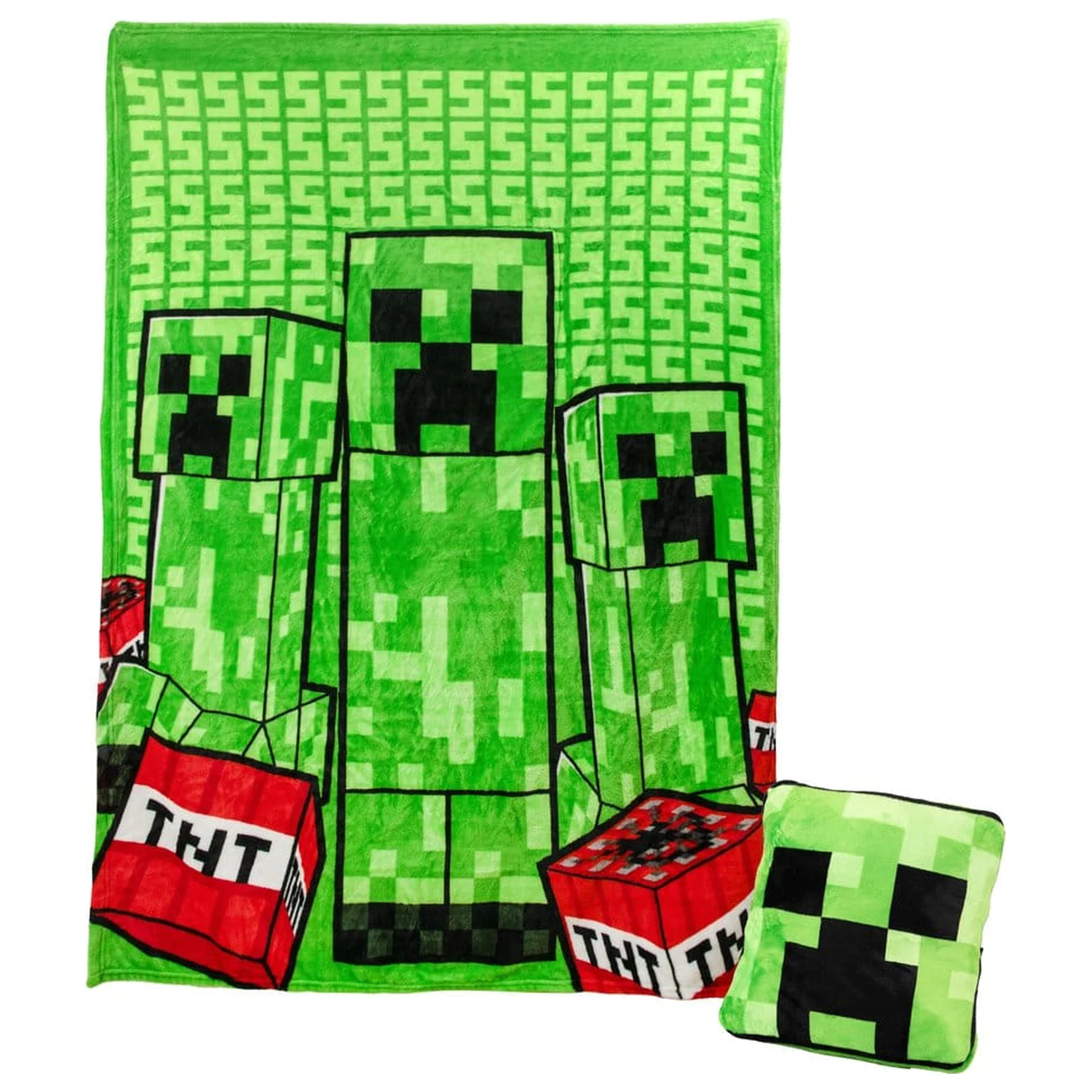 Minecraft Cushion Blanket Creeper 2-in-1 Foldable 150 cm product photo