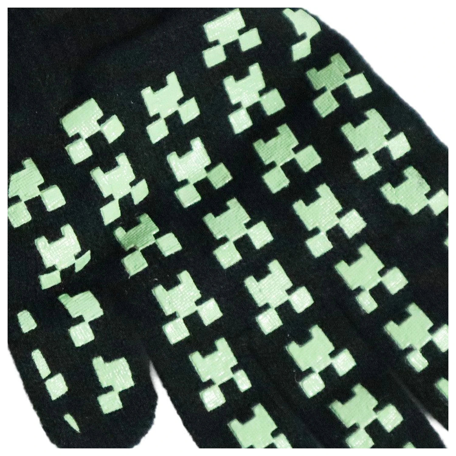 Minecraft Creeper Black Kids Gloves product photo