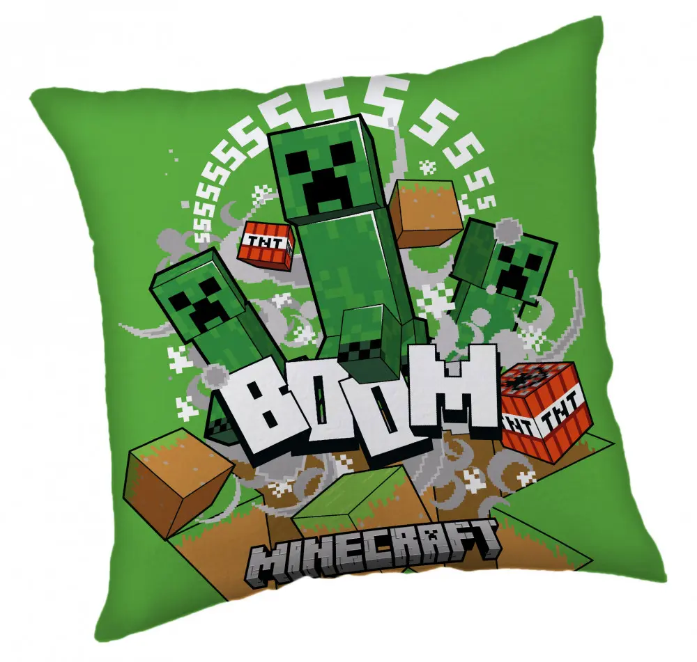 Minecraft Creeper Boom cushion, decorative pillow 40*40 cm product photo