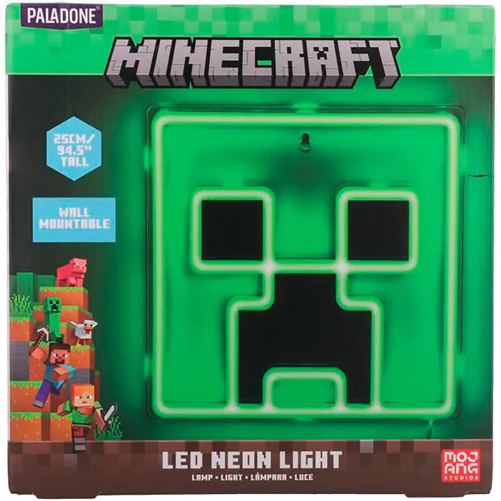 Minecraft Creeper LED Wall lamp 25cm termékfotó