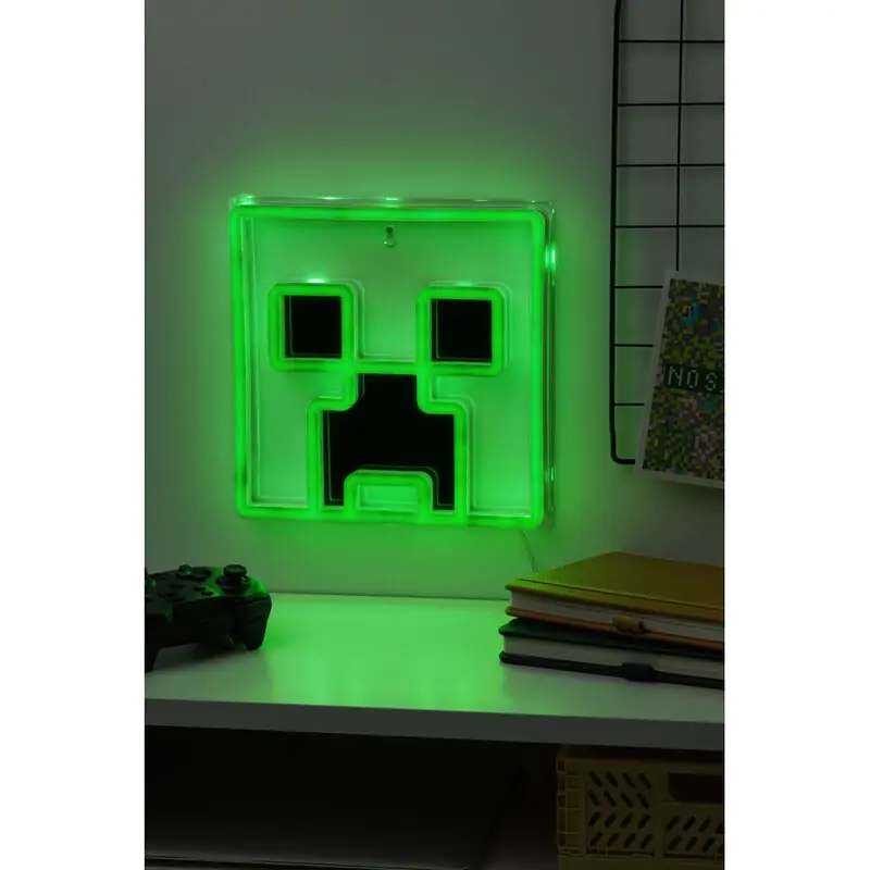 Minecraft Creeper LED Wall lamp 25cm termékfotó