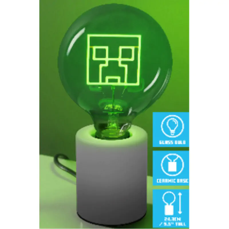 Minecraft Neon LED Bulb Creeper product photo