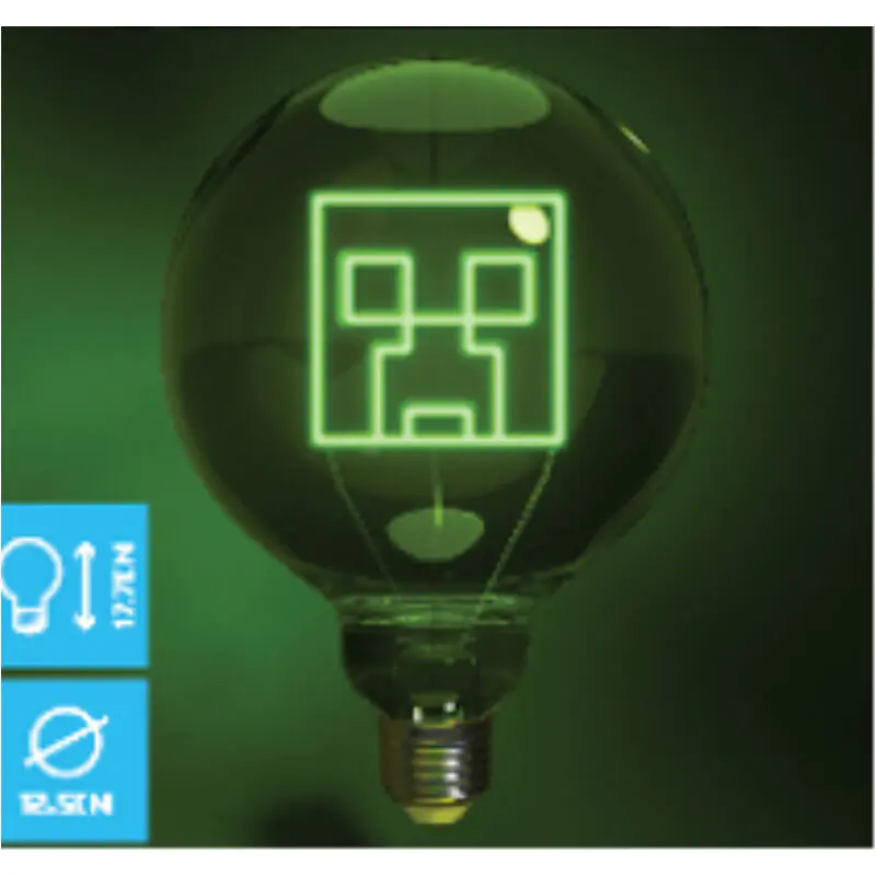 Minecraft Neon LED Bulb Creeper product photo