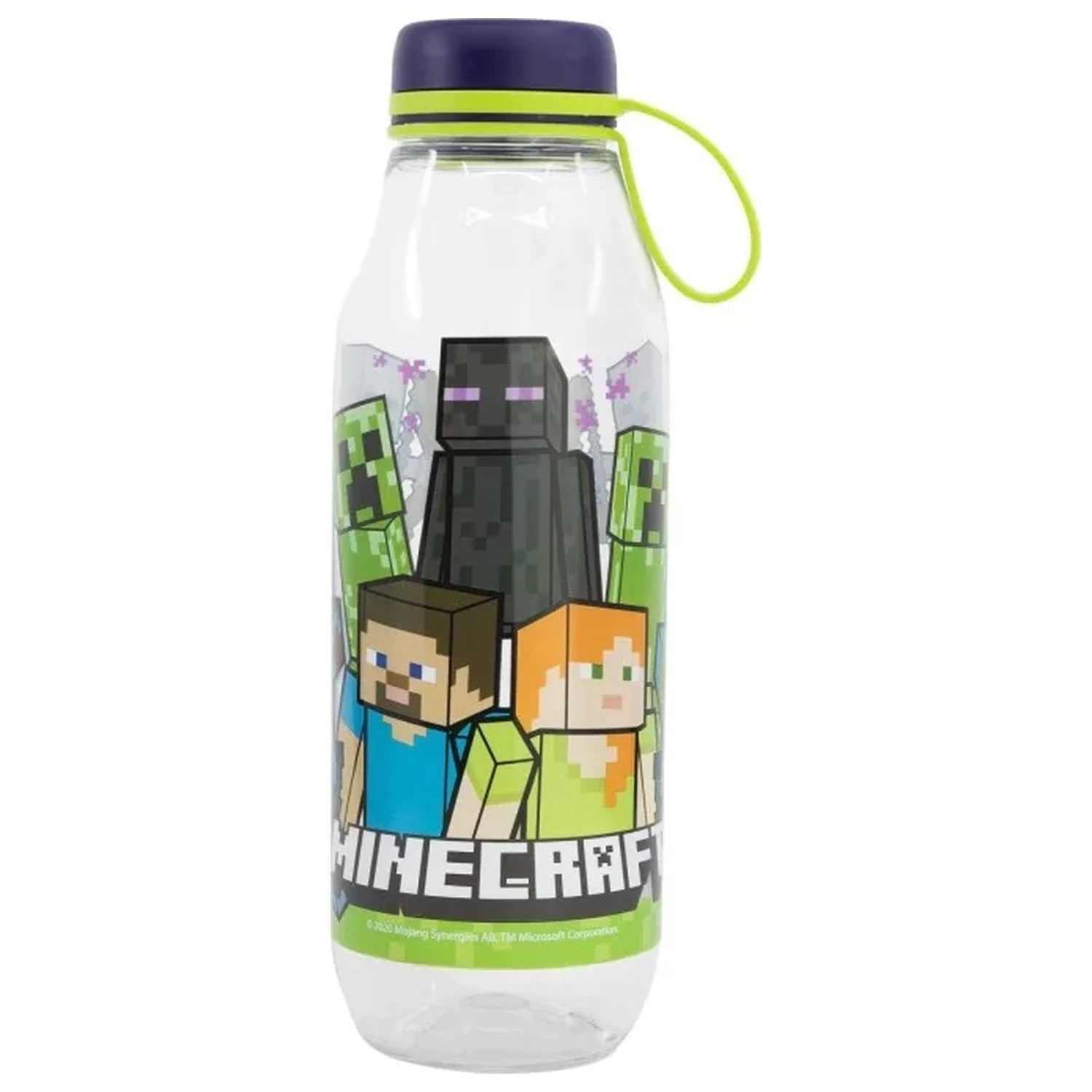 Minecraft Creeper Squad Ecozen Plastic Water Bottle with Screw Cap 650 ml product photo