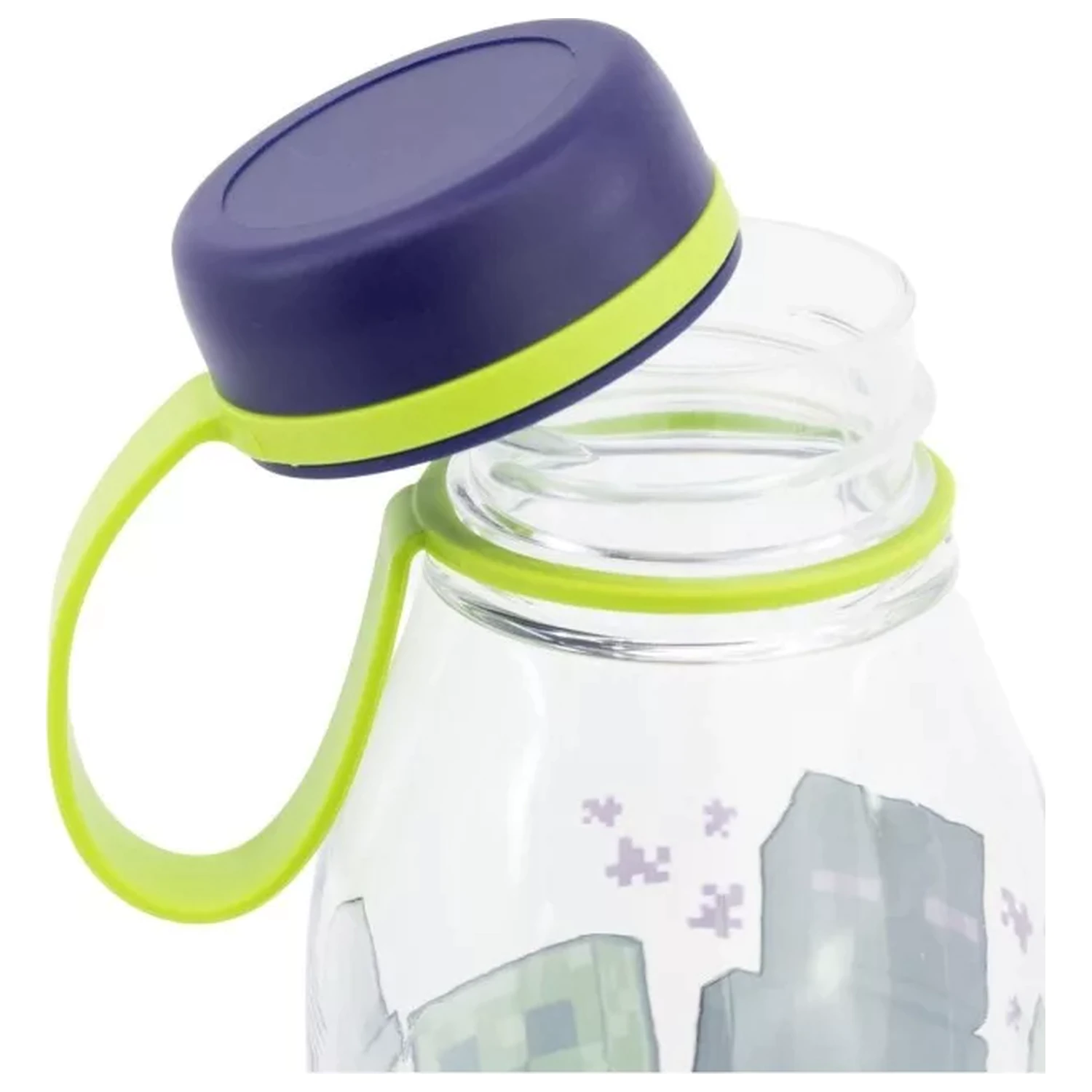 Minecraft Creeper Squad Ecozen Plastic Water Bottle with Screw Cap 650 ml product photo