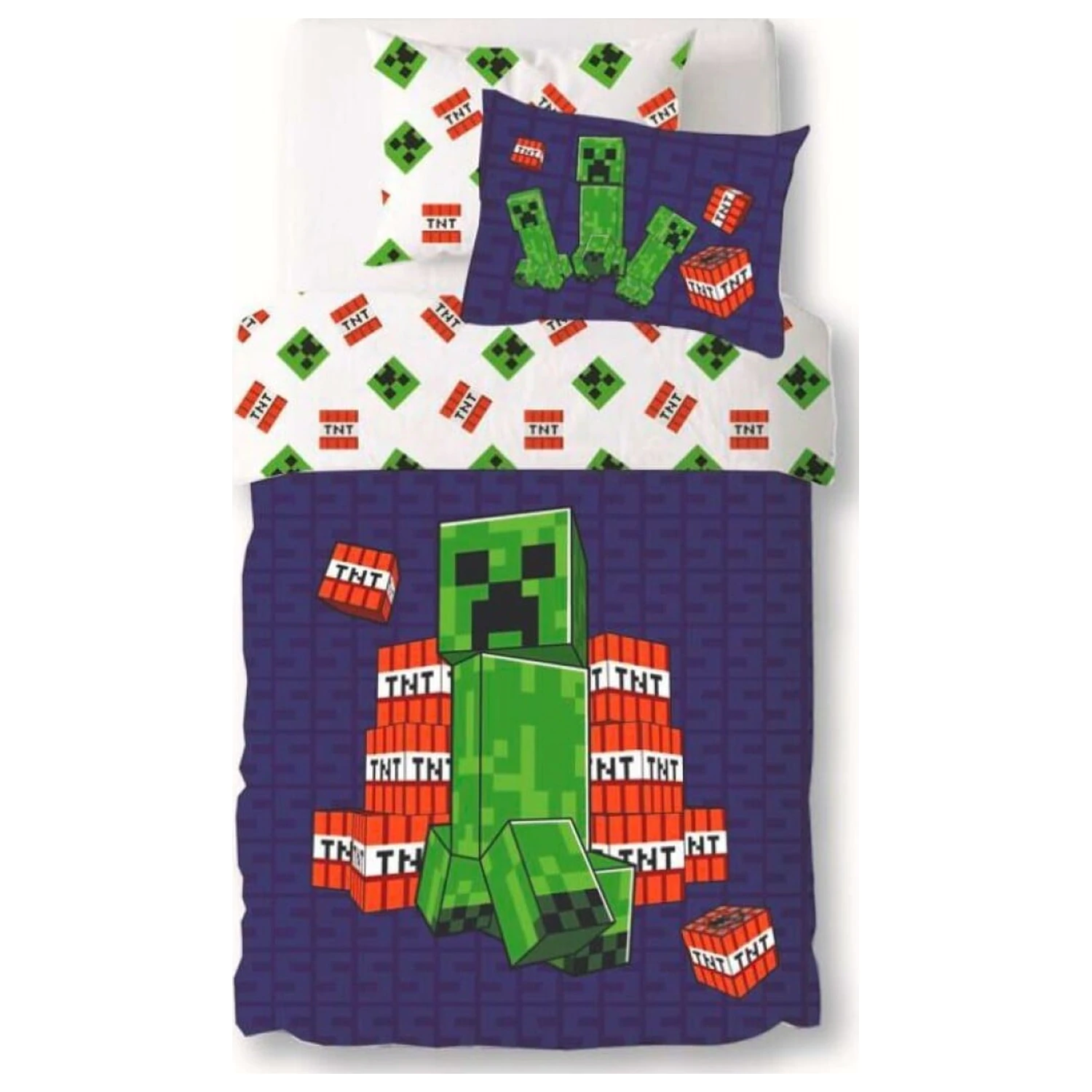 Minecraft Creeper TNT Duvet Cover product photo