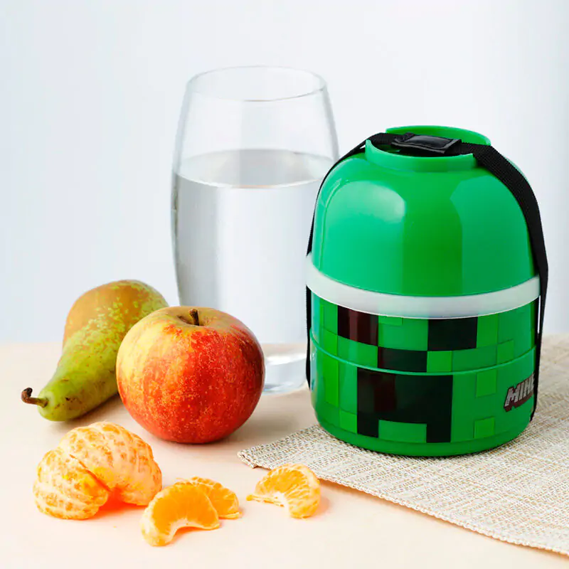 Minecraft Creeper triple lunch box product photo