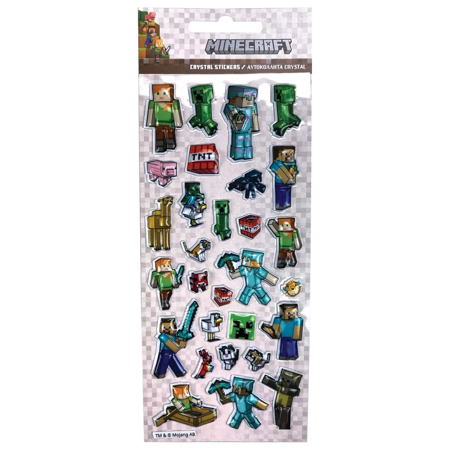 Minecraft Creepers Need Hugs bubble sticker product photo