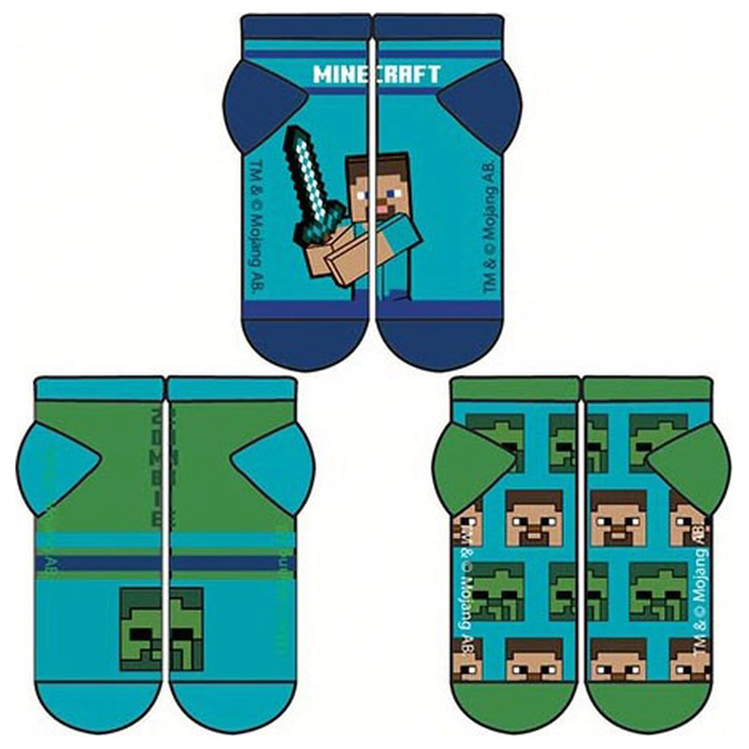 Minecraft Crew children's secret socks 35/38 product photo