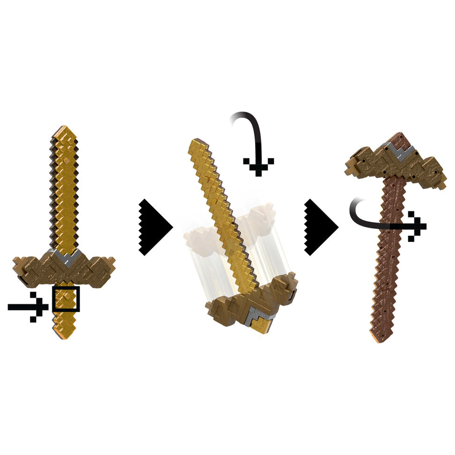 Minecraft Transformable Sword Pickaxe product photo