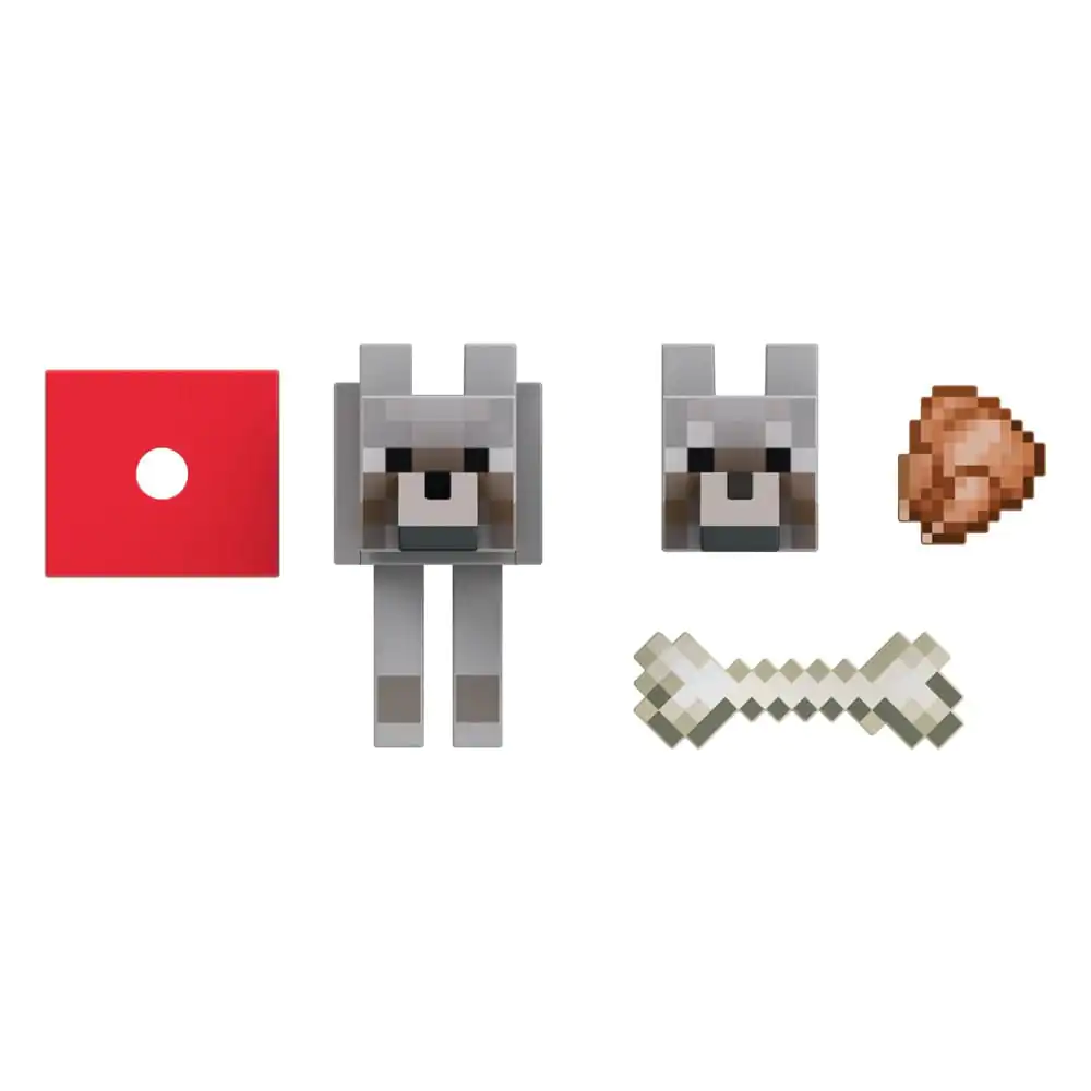 Minecraft Diamond Level Action Figure Wolf 14 cm product photo