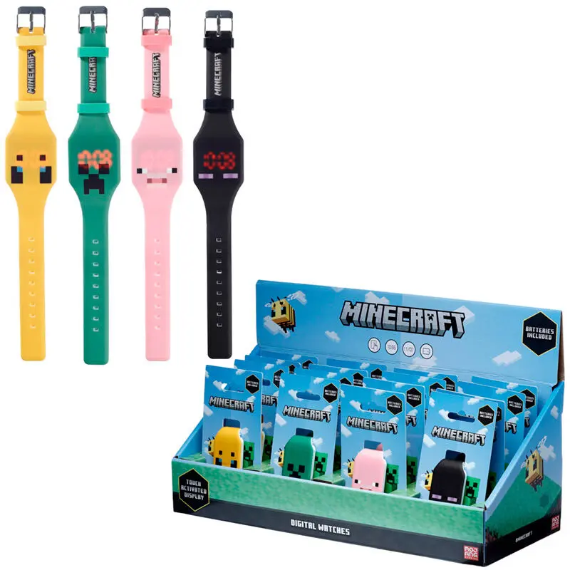 Minecraft digital watch product photo