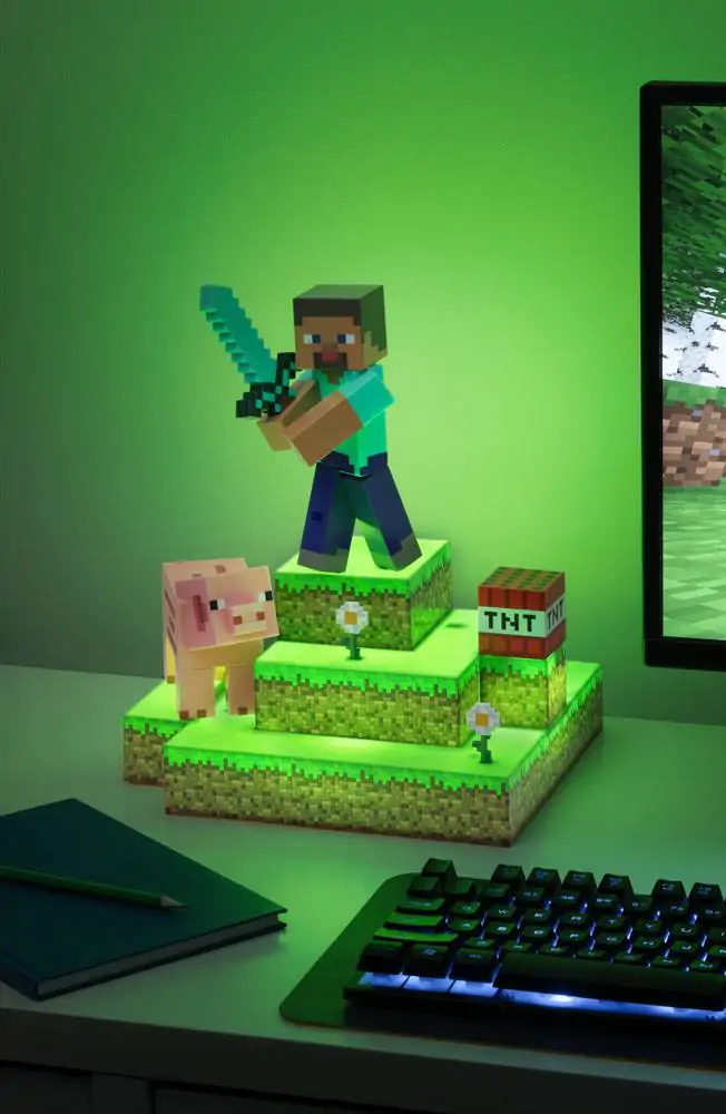 Minecraft Diorama Light Steve 30 cm product photo