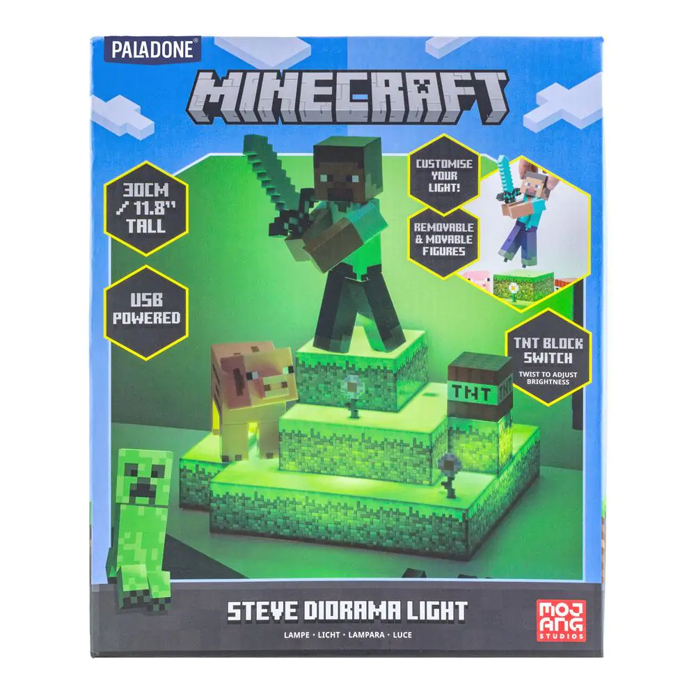 Minecraft Diorama Light Steve 30 cm product photo