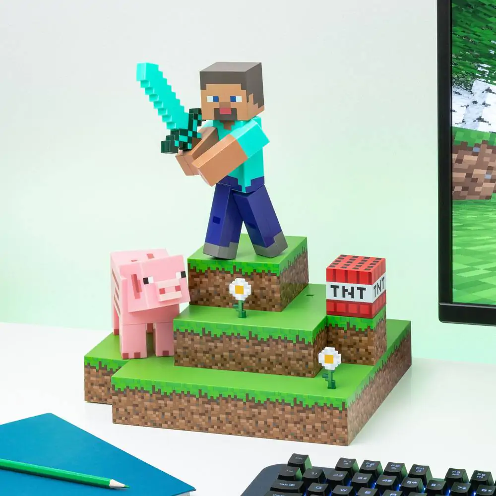 Minecraft Diorama Light Steve 30 cm product photo