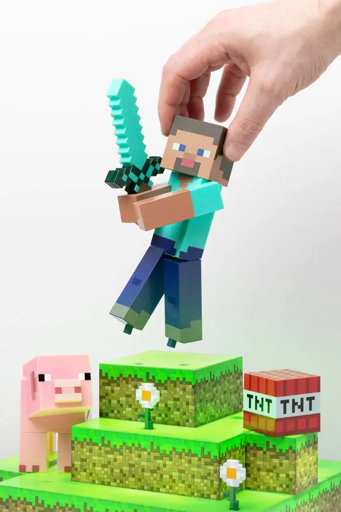 Minecraft Diorama Light Steve 30 cm product photo