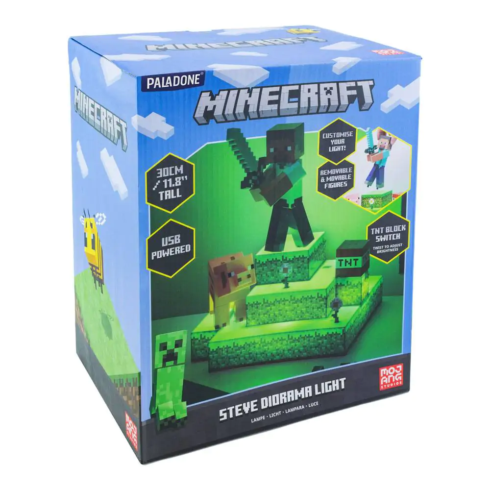 Minecraft Diorama Light Steve 30 cm product photo