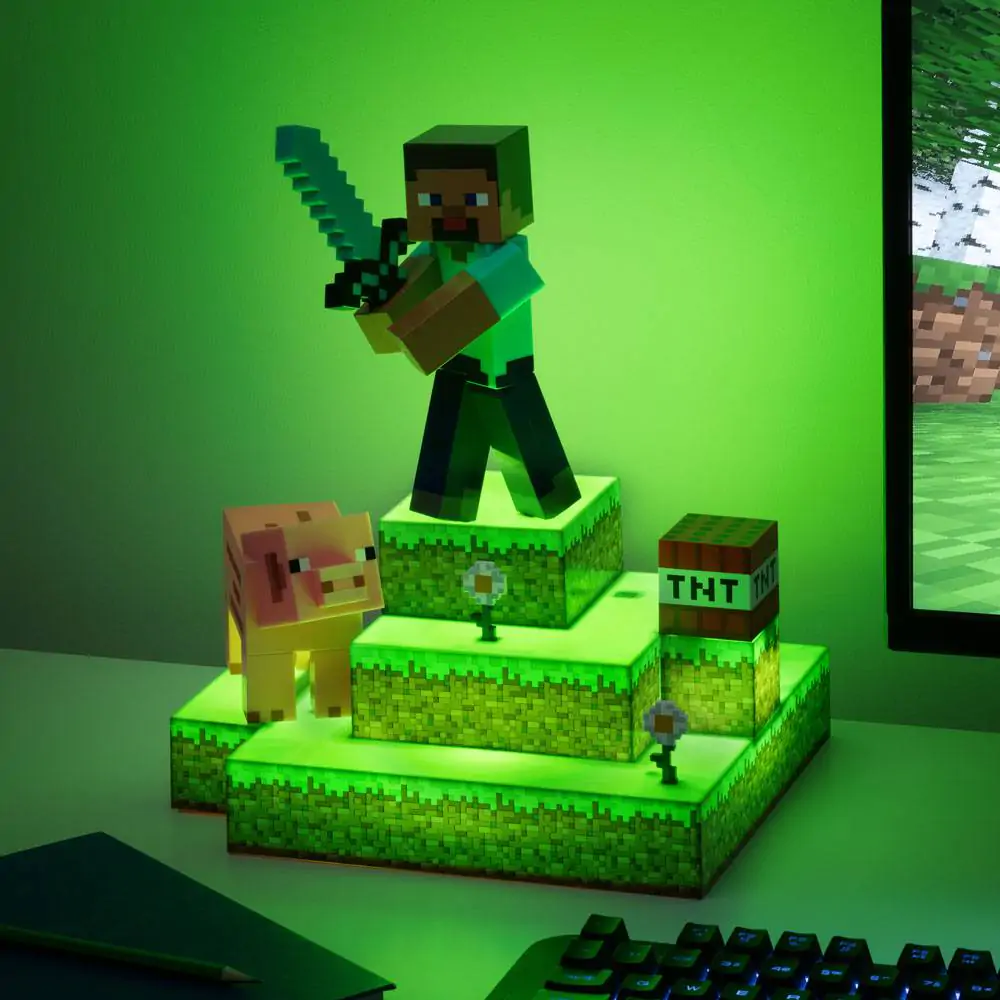 Minecraft Diorama Light Steve 30 cm product photo