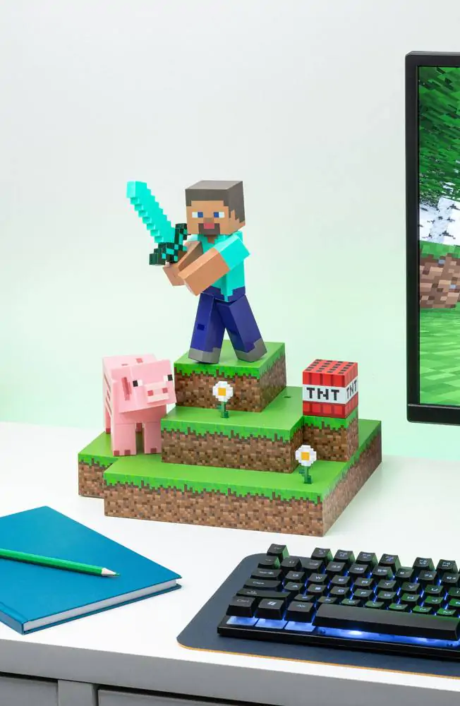 Minecraft Diorama Light Steve 30 cm product photo