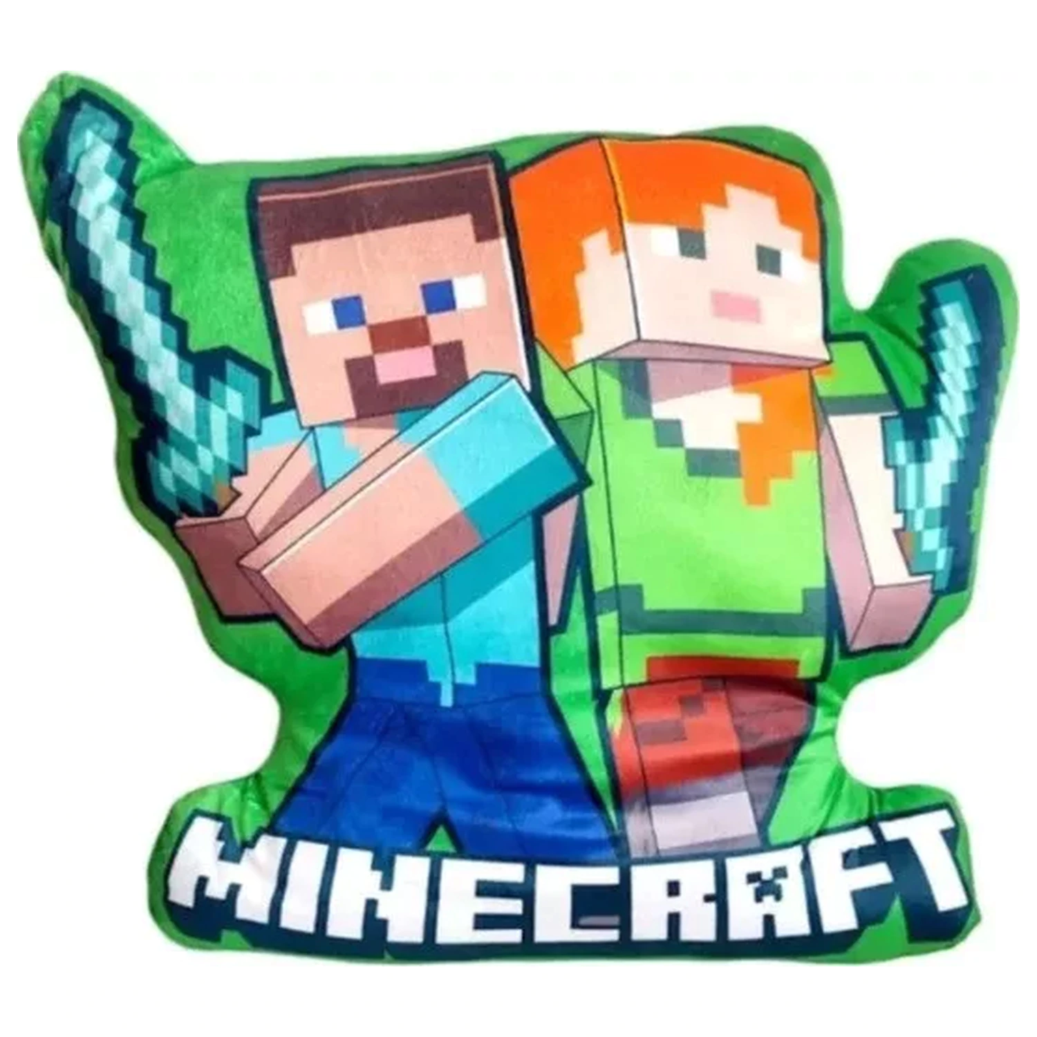 Minecraft Duo 3D shaped pillow, decorative pillow 40 cm product photo