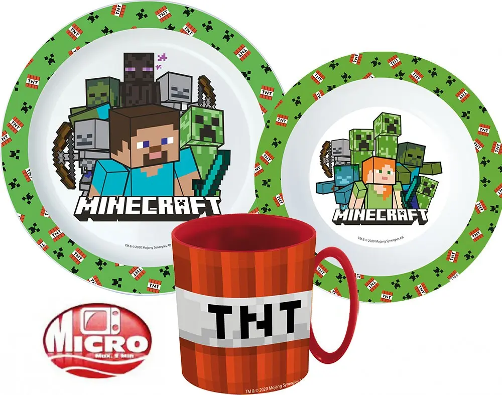 Minecraft dining set, micro plastic set product photo